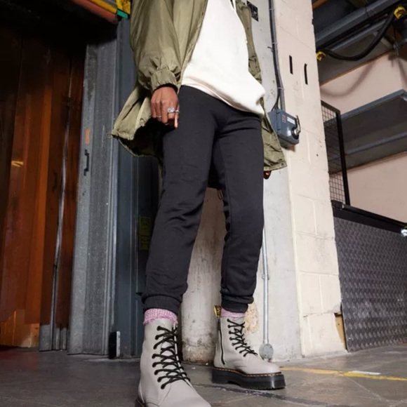 Jadon gray Pisa leather dr marten boots - Picture 2 of 6